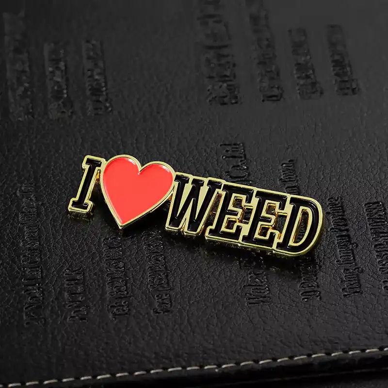 1565-6-Love Baked Paint Shaped Pin