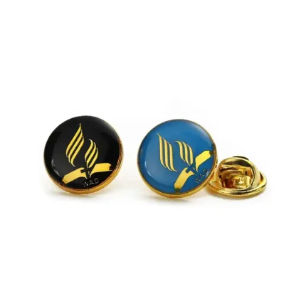 1567-1-Circular Metal Lapel Pins Custom