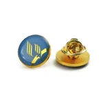 1567-4-Circular Metal Lapel Pins Custom