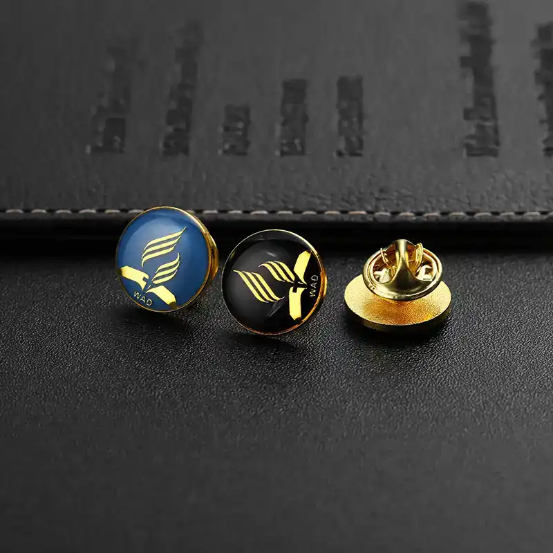 1567-6-Circular Metal Lapel Pins Custom