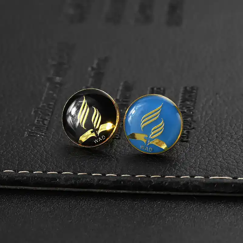1567-7-Circular Metal Lapel Pins Custom