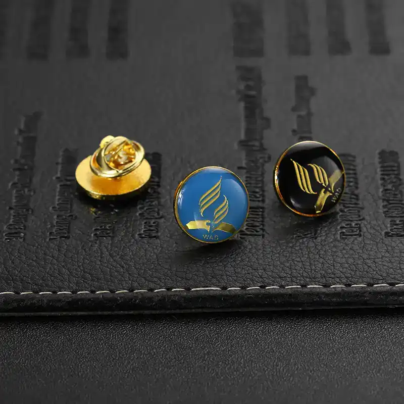 1567-8-Circular Metal Lapel Pins Custom