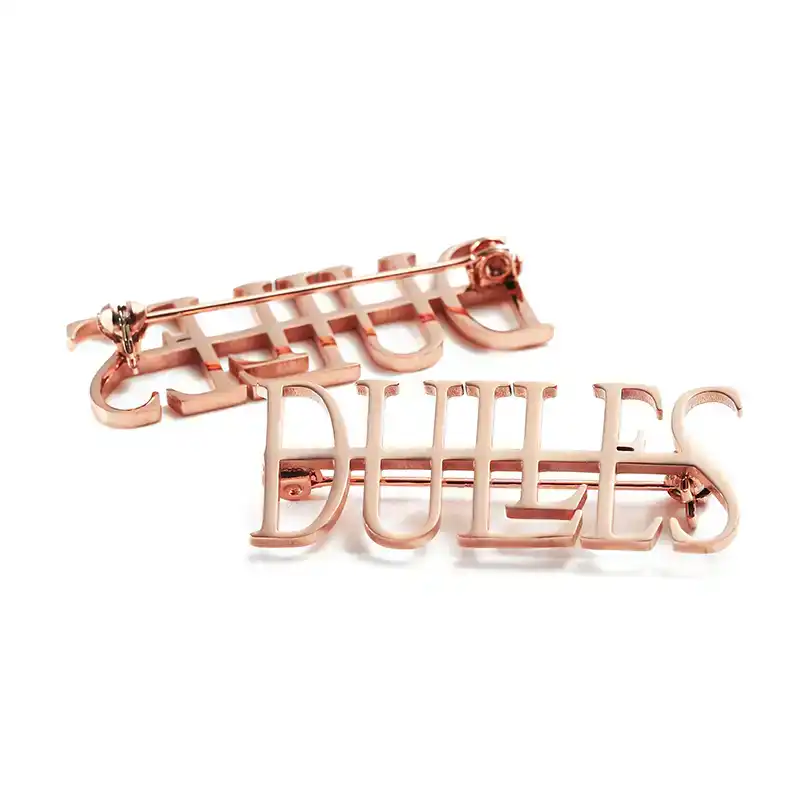 1568-1-Rose Gold Stainless Steel Hollow Pines