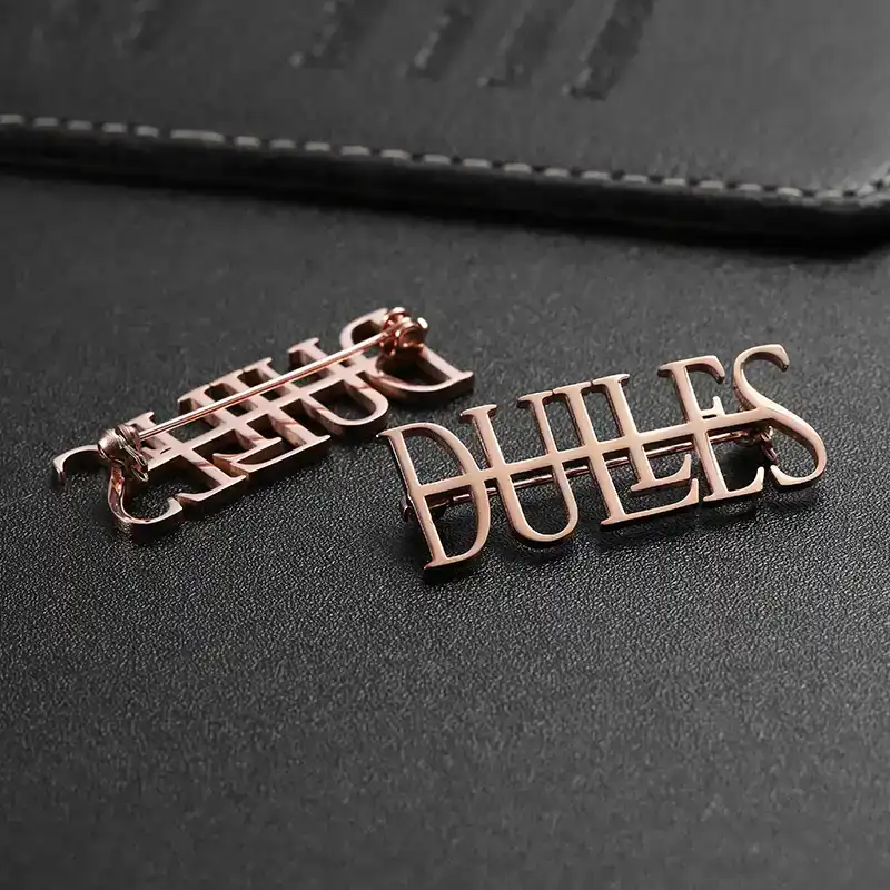 1568-5-Rose Gold Stainless Steel Hollow Pines