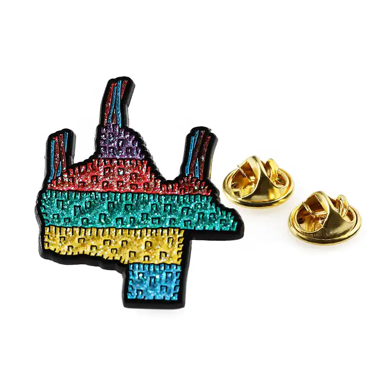 1909-2-Factory Batch Custom Enamel Pins with Butterfly Buckle