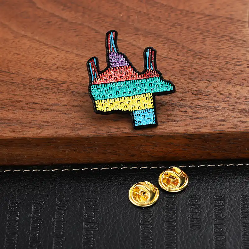 1909-6-Factory Batch Custom Enamel Pins with Butterfly Buckle