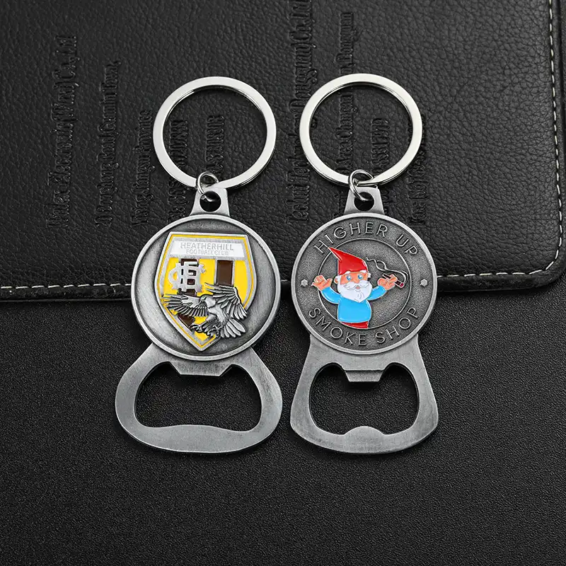 3406-5-Metal Custom Enamel Bottle Opener Keychain