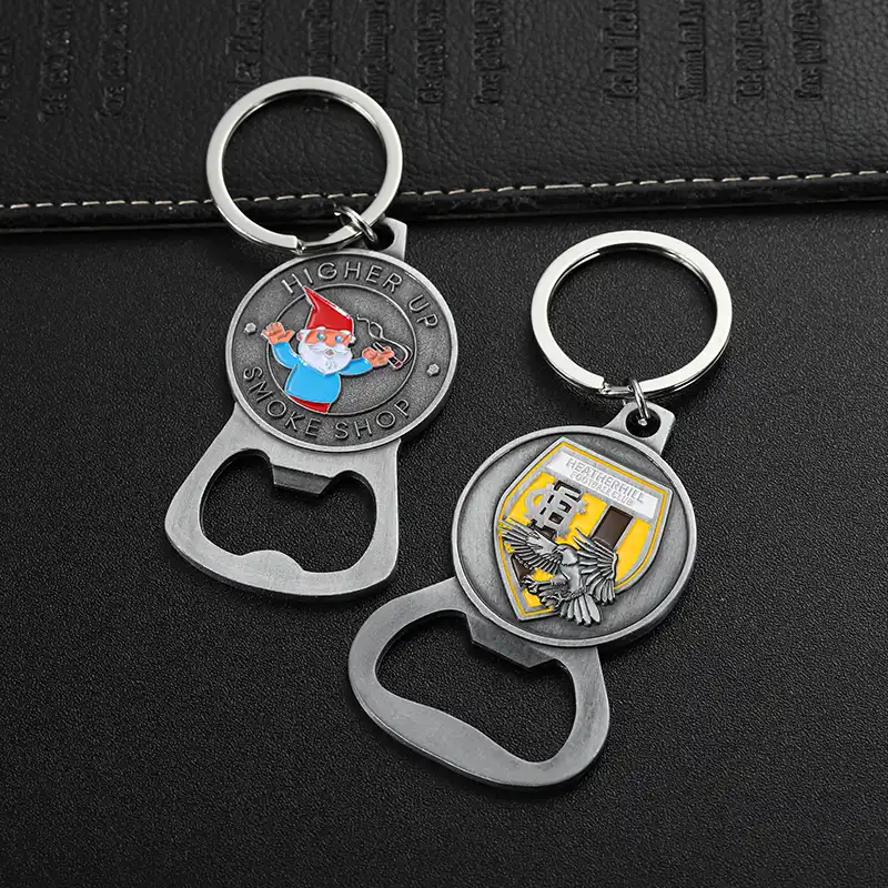 3406-8-Metal Custom Enamel Bottle Opener Keychain