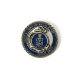 2503-2-Navy Blue Skeleton Commemorative Coin Metal