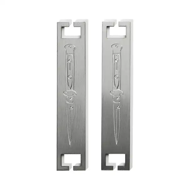 3002-1-Rectangular Antique Silver Dagger Pattern Unique Bookmark