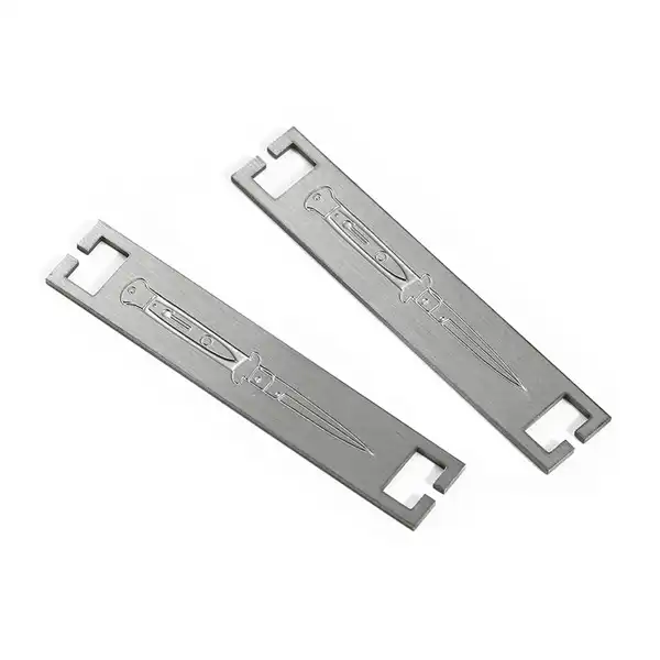 3002-3-Rectangular Antique Silver Dagger Pattern Unique Bookmark