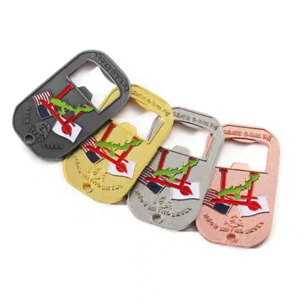 3562-4-3D Enamel Zinc Alloy Bottle Opener