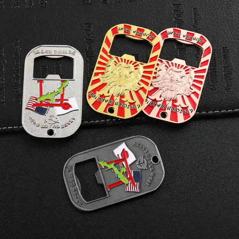 3562-6-3D Enamel Zinc Alloy Bottle Opener