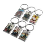 2426-2-Rectangular Copenhagen City Landscape Epoxy Resin Keychain
