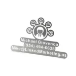 3051-1-Alien avatar contact information brushed stainless steel bo