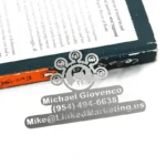 3051-2-Alien avatar contact information brushed stainless steel bo