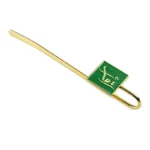 3151-5-Single sided text baked paint imitation gold Ruyi bookmark