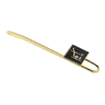 3151-6-Single sided text baked paint imitation gold Ruyi bookmark