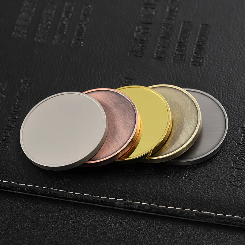 2653-6-Five color blank challenge coin