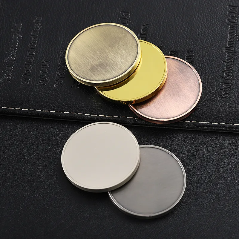 2653-7-Five color blank challenge coin
