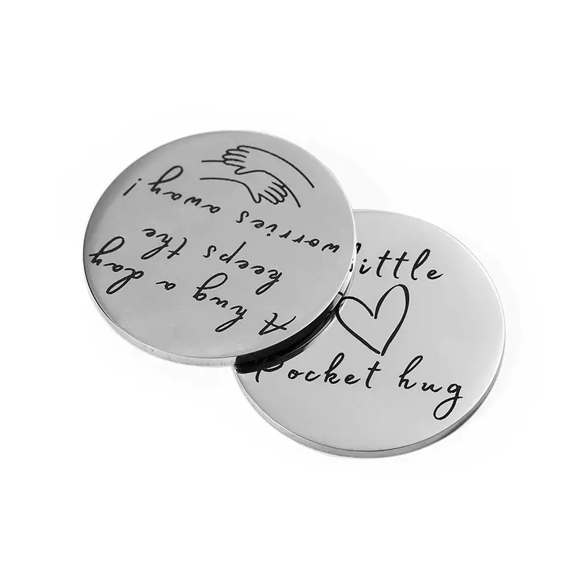 2651-1-Stainless steel commemorative coins electroplated with silver