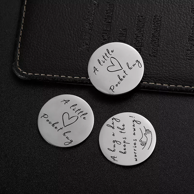 2651-8-Stainless steel commemorative coins electroplated with silver
