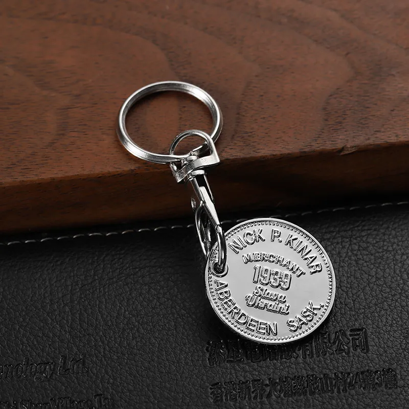 2152-8-Crown pattern car enamel silver token buckle