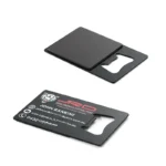3442-3-Black color spray magnet card stainless steel bottle opener