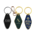 2338-1-Golden painted diamond hotel keychain
