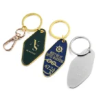 2338-2-Golden painted diamond hotel keychain
