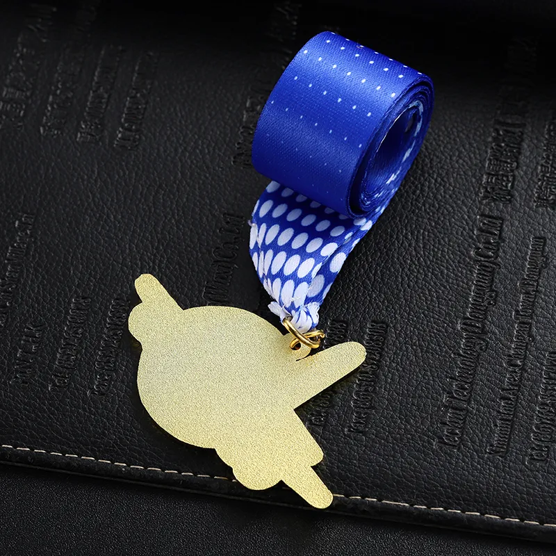 1348-6-Children cartoon airplane silhouette medal