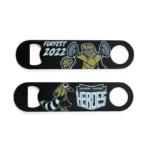 3401-1-Stainless steel black color spray MFF long strip bottle opener