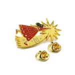 1606-1- Girl and Tree Gold Badge