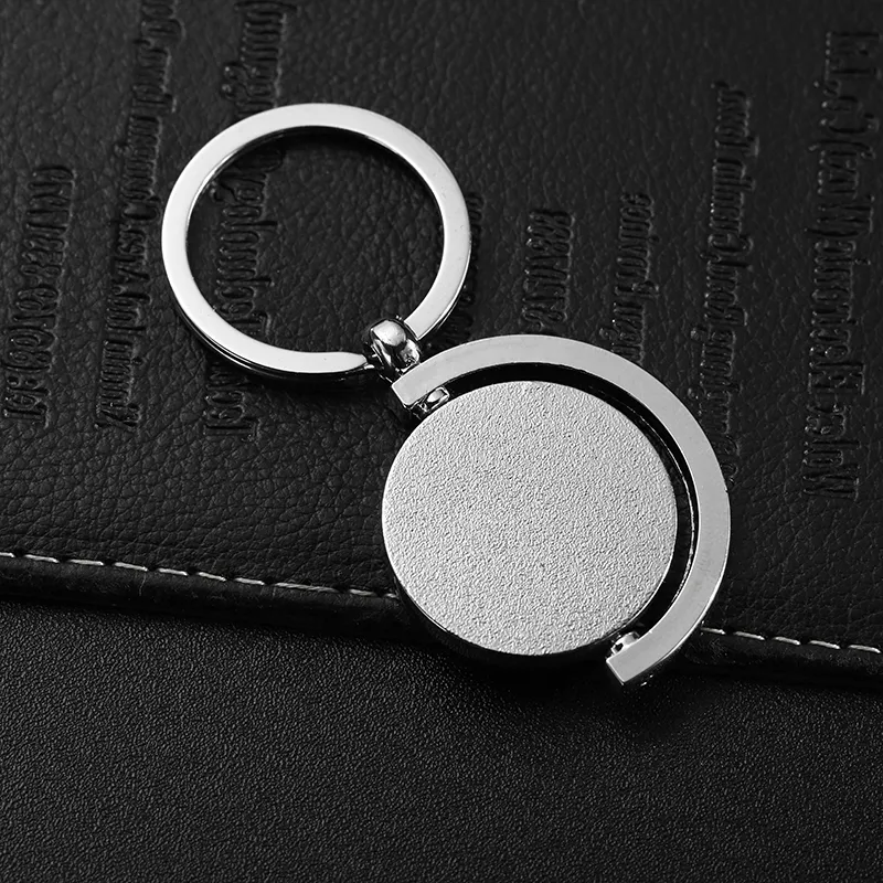 2280-8-Half-frame 3D embossed portrait rotating keychain