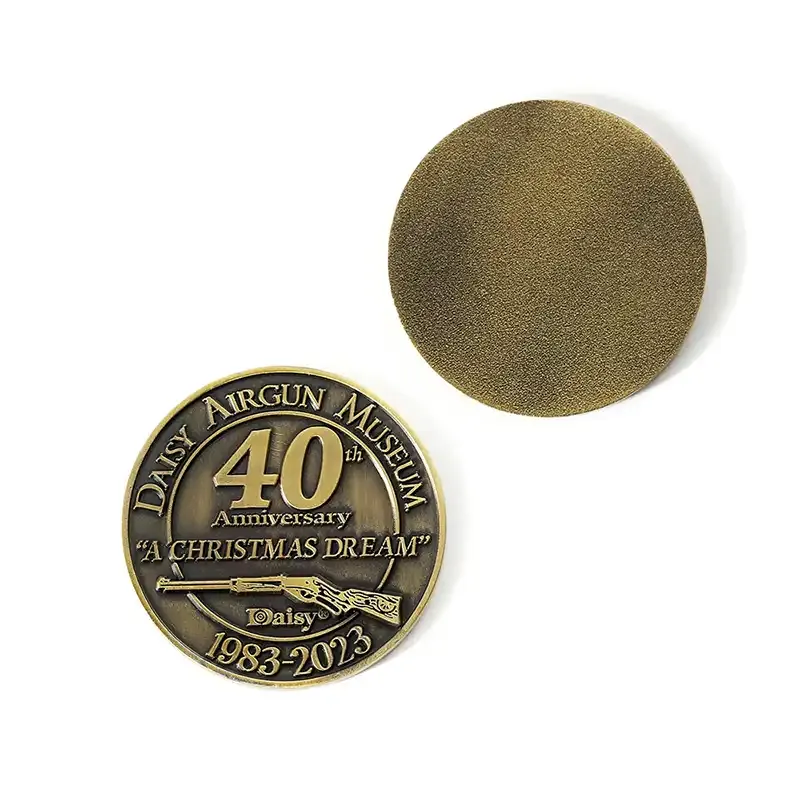 2520-2-Antique Bronze 40th Anniversary Commemorative coin 2520-2-Antique Bronze 40th Anniversary Commemorative coin