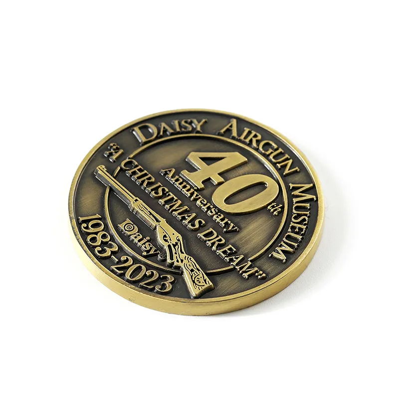 2520-3-Antique Bronze 40th Anniversary Commemorative coin