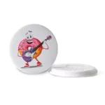3692-1-Color spray circular inner mouth bottle opener fridge magnet