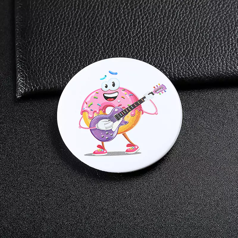 3692-5-Color spray circular inner mouth bottle opener fridge magnet