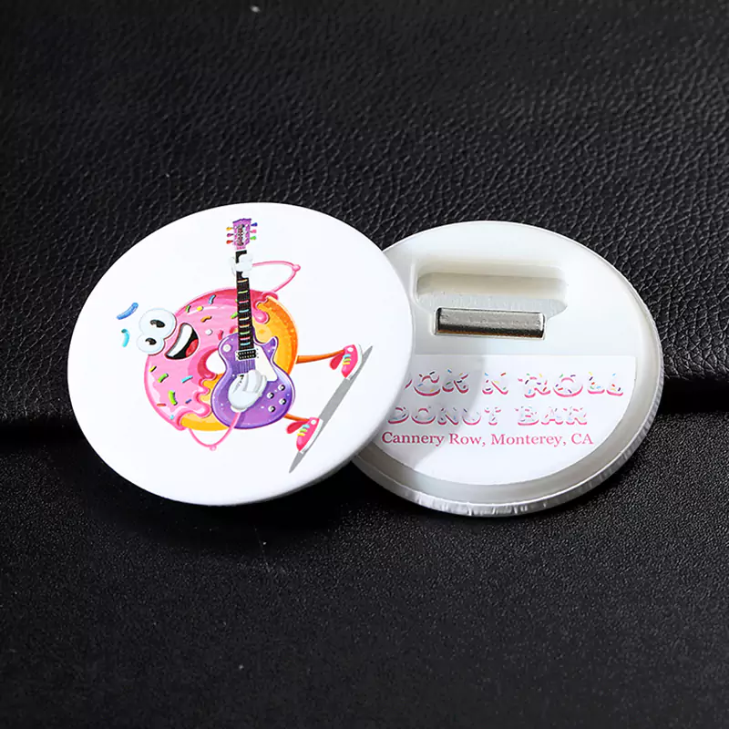 3692-7-Color spray circular inner mouth bottle opener fridge magnet