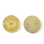 3693-2-Embossed pure electroplating imitation gold fridge magnet