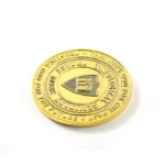 3693-5-Embossed pure electroplating imitation gold fridge magnet