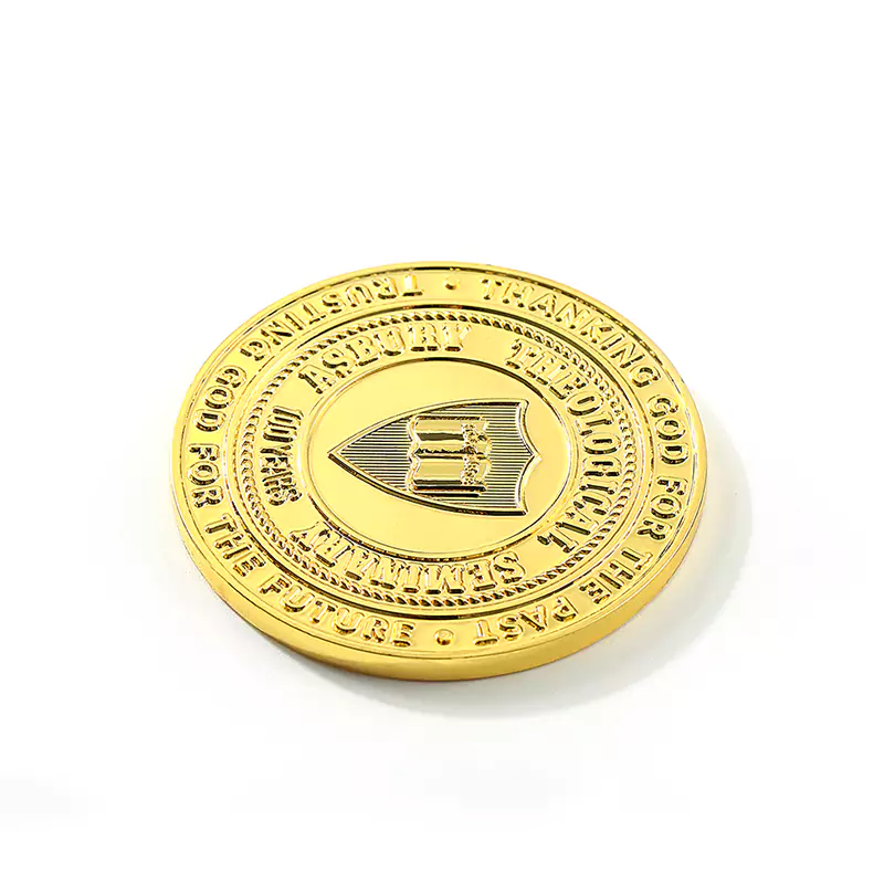 3693-5-Embossed pure electroplating imitation gold fridge magnet