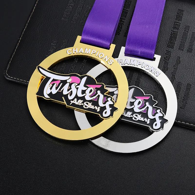 1426-5-Softness competition hollow gold and silver medal