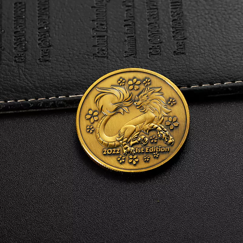 2511-7-Tokyo Toy Bus Antique Gold Commemorative Coin, Japan