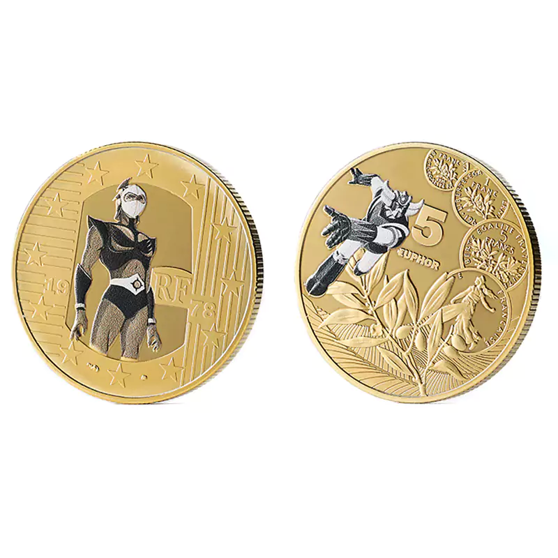 2512-3-Kamen Rider real gold with double-sided color spray coin 2512-3-Kamen Rider real gold with double-sided color spray coin