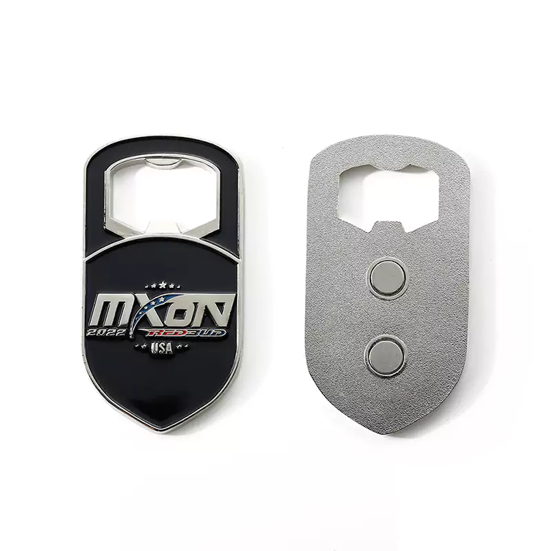 3694-9-Bottle opener baking paint shaped refrigerator sticker
