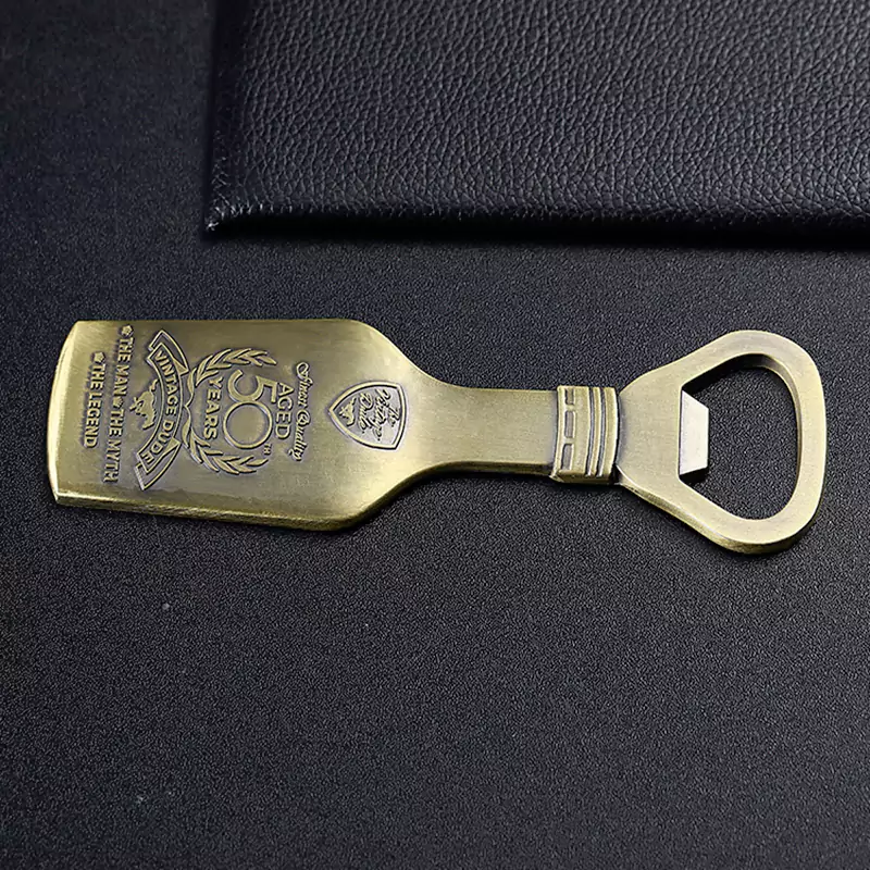 3695-7-Bottle shaped antique bronze bottle opener