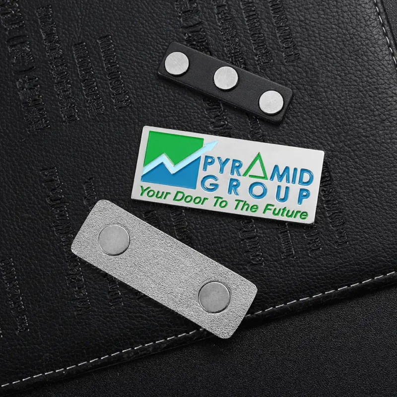 1788-6-Square Magnet Badge Nameplate Pin