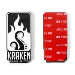 3602-4-Octopus tentacle square electrophoresis black baking paint refrigerator sticker