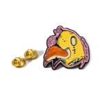 1519-1-Soft enamel lemon art badge